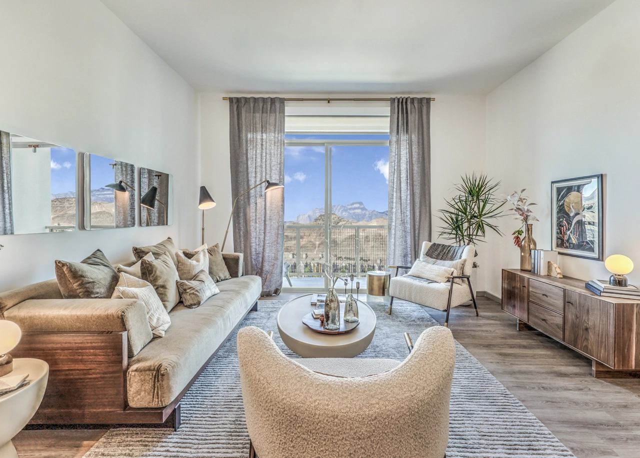 Luxury Apartments For Rent in Las Vegas, NV - Vestra at UnCommons - Living Room